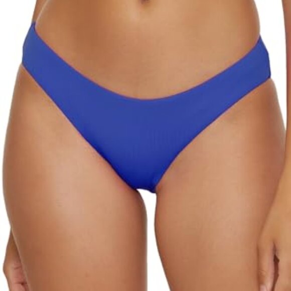 BECCA Women's Standard Bikini Bottom, Shirred Back, Cheeky Coverage, Swimwear - Picture 1 of 1